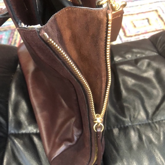 Halston Heritage Brown Satchel - Picture 5 of 9